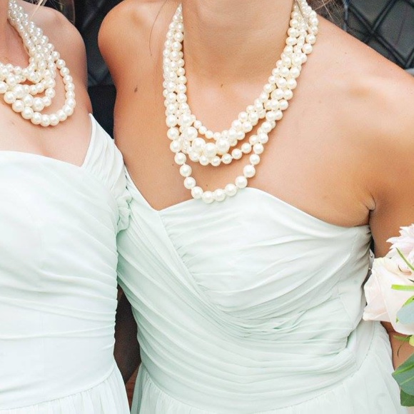 Alfred Angelo Mint Green Maxi Bridesmaid Women's Dress - Picture 14 of 15